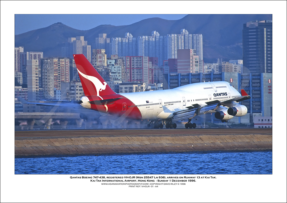 VH-OJR - Qantas Boeing 747-438  (Msn 25547 Ln 936) - 01