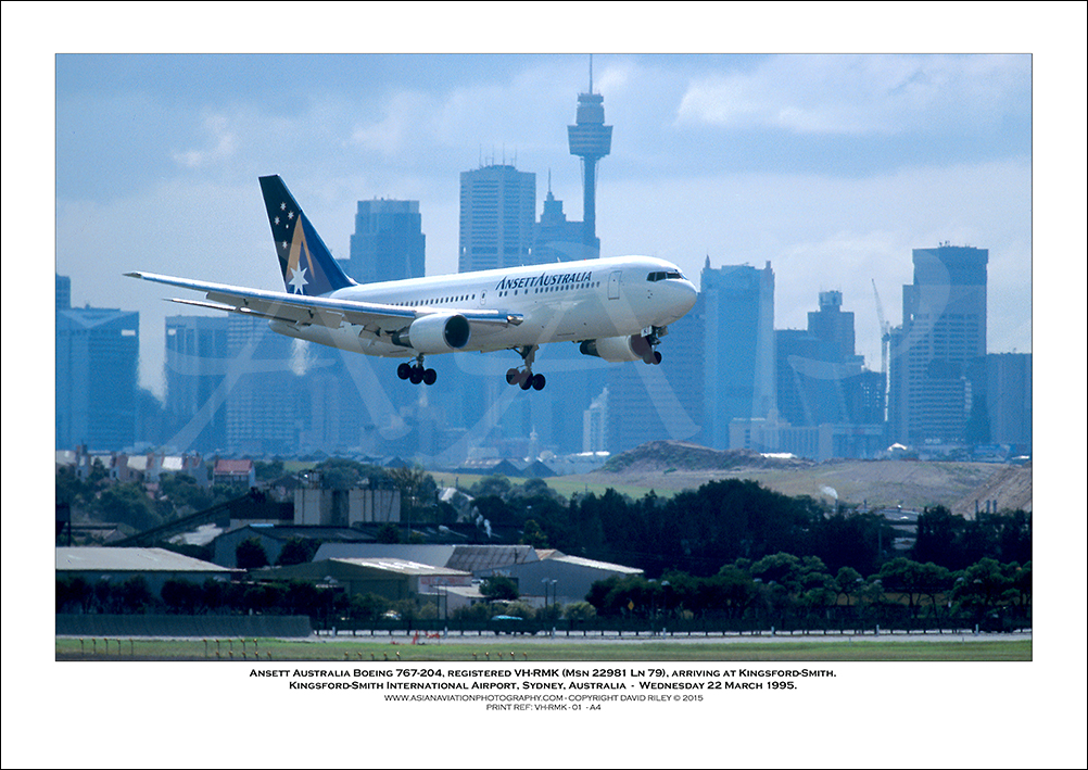 VH-RMK - Ansett Australia  Boeing 767-204  (Msn 22981 Ln 79) - 01