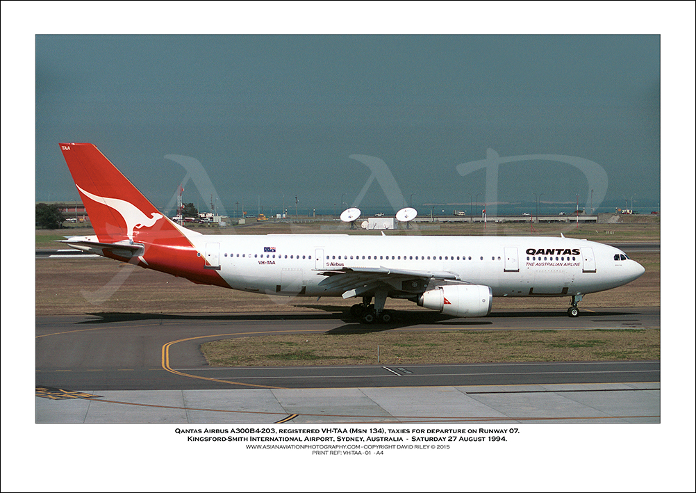 VH-TAA - Qantas Airbus A300B4-203,  (Msn 134) - 01