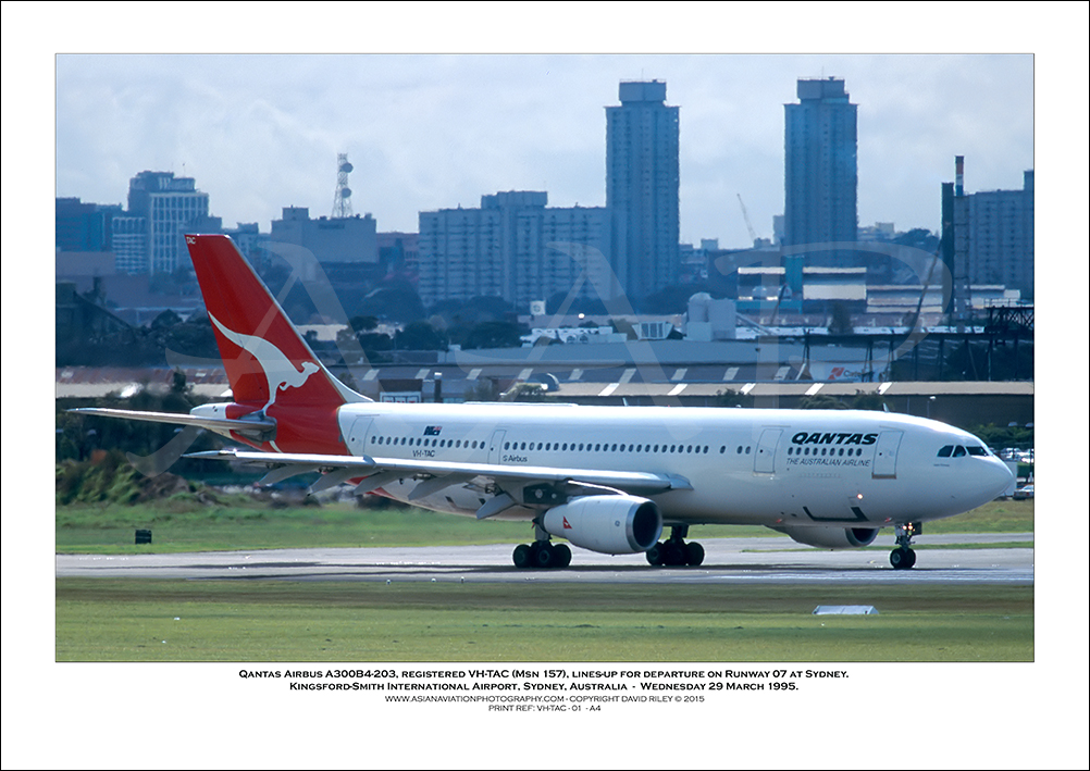 VH-TAC - Qantas Airbus A300B4-203,  (Msn 157) - 01