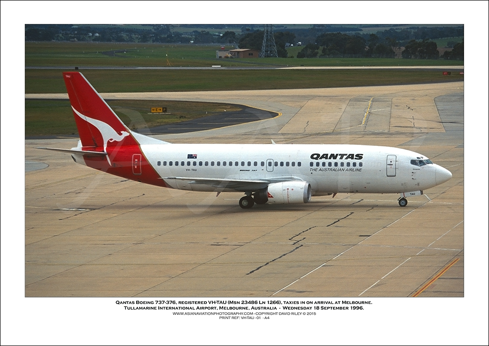 VH-TAU - Qantas Boeing 737-376,  (Msn 23486 Ln 1266) - 01