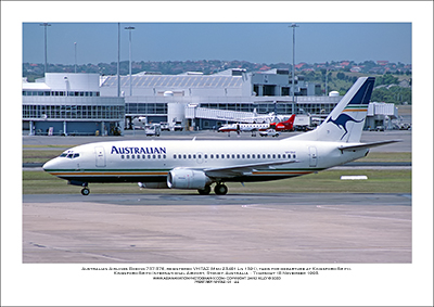 VH-TAZ- Australian Airlines Boeing 737-376 (Msn 23491 Ln 1391) - 01