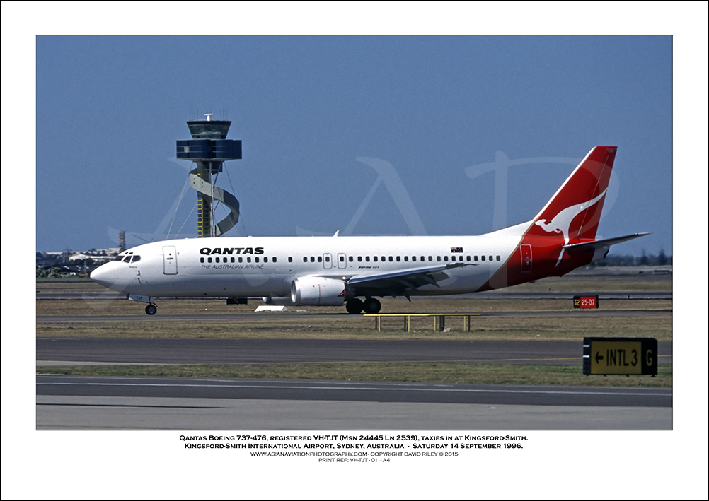 VH-TJT - Qantas Boeing 737-376,  (Msn 24445 Ln 2539) - 01
