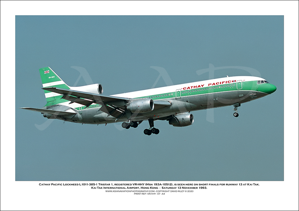 VR-HHY- Cathay Pacific  Lockheed L1011-385-1 Tristar 1  (Msn 193A-1051) - 07
