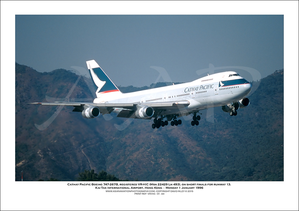 VR-HIC - Cathay Pacific Boeing 747-267B  (Msn 22429 Ln 493) - 01