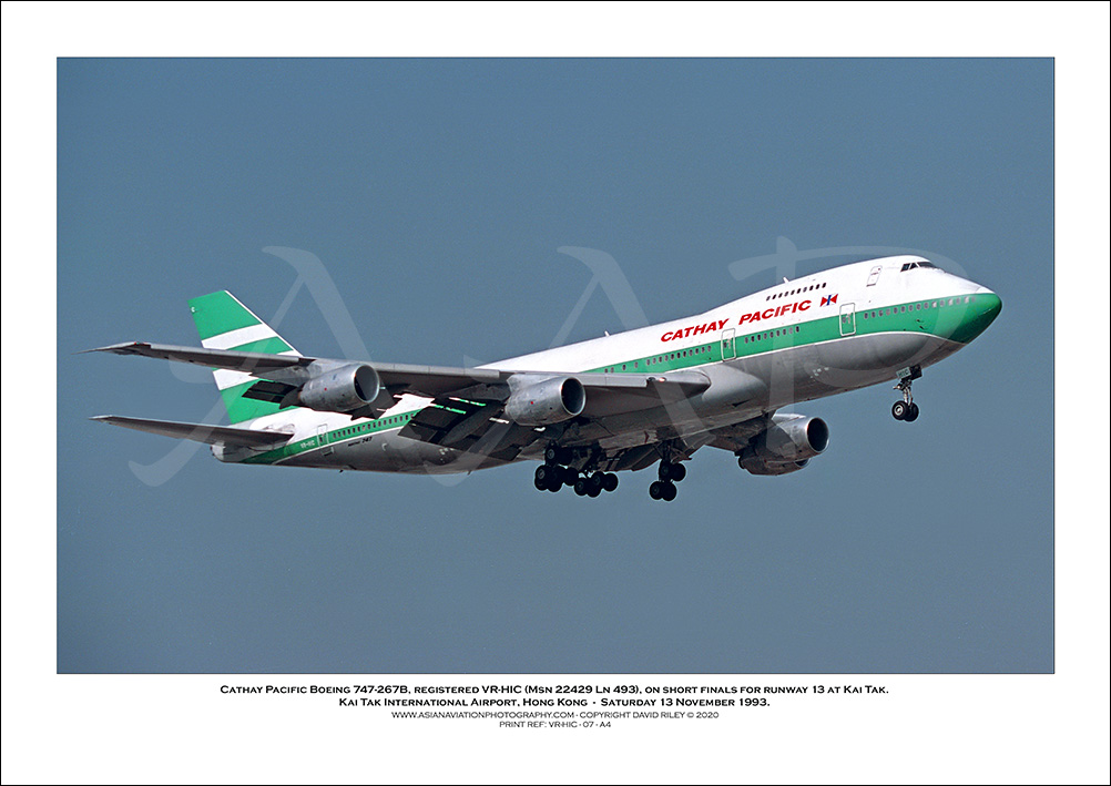VR-HIC - Cathay Pacific Boeing 747-267B  (Msn 22429 Ln 493) - 07