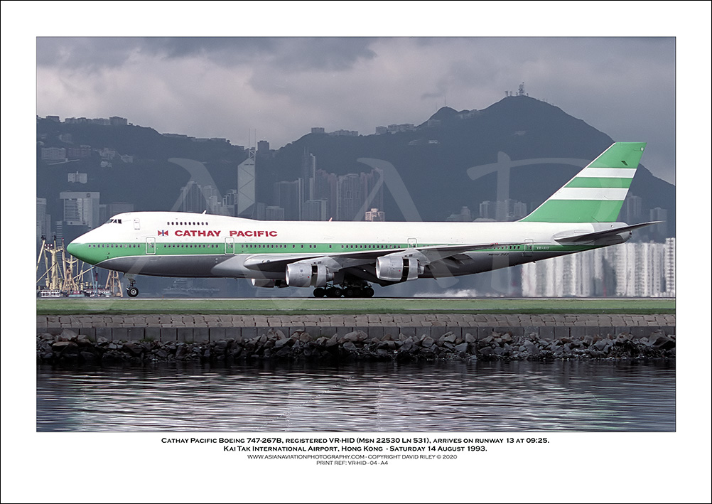 VR-HID- Cathay Pacific Boeing 747-267B  (Msn 22530 Ln 531) - 04