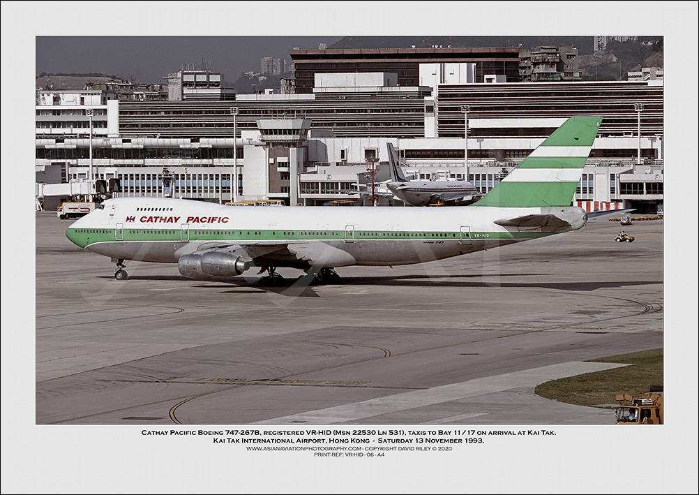 VR-HID- Cathay Pacific Boeing 747-267B  (Msn 22530 Ln 531) - 06