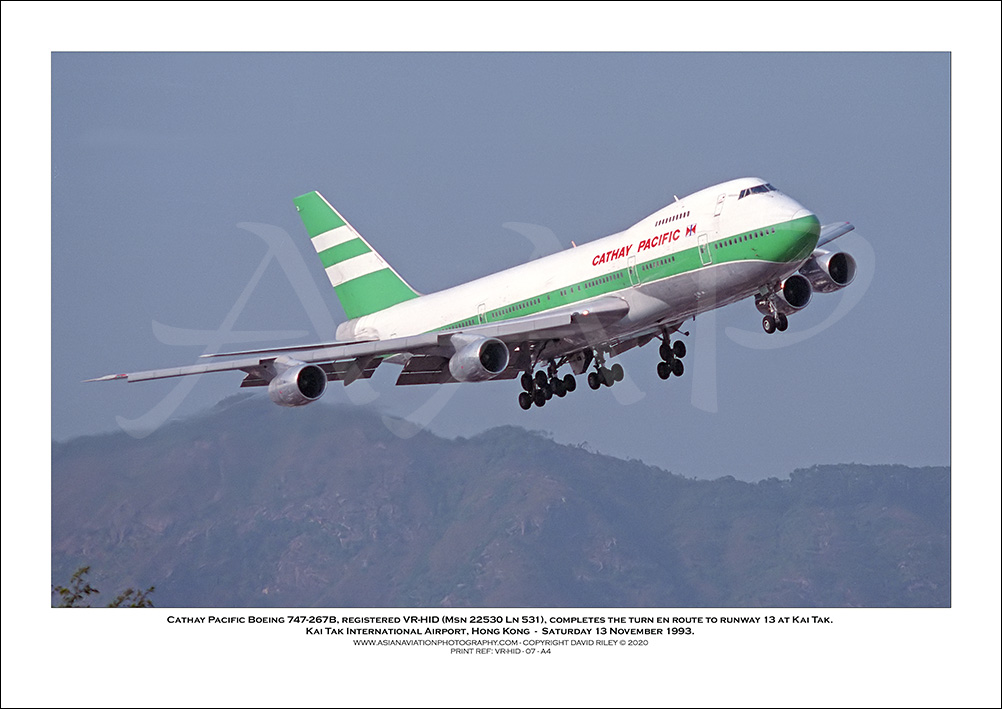 VR-HID- Cathay Pacific Boeing 747-267B  (Msn 22530 Ln 531) - 07