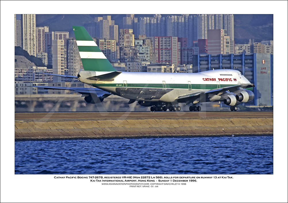 VR-HIE- Cathay Pacific Boeing 747-267B  (Msn 22872 Ln 566) - 01