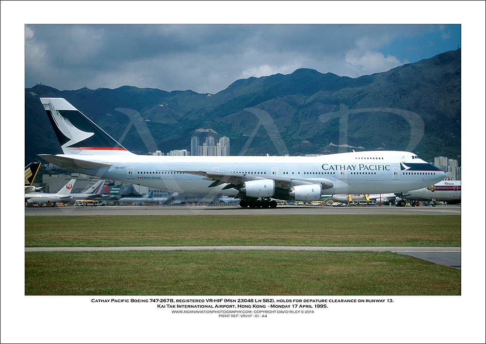 VR-HIF- Cathay Pacific Boeing 747-267B  (Msn 23048 Ln 582) - 01