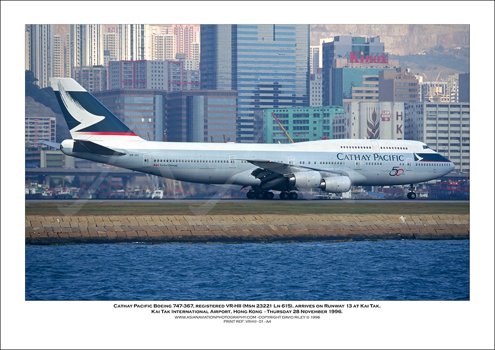 VR-HII- Cathay Pacific Boeing 747-367  (Msn 23221 Ln 615) - 01