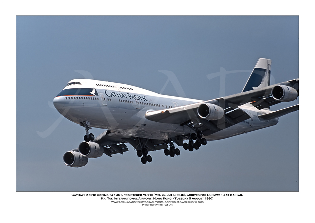 VR-HII- Cathay Pacific Boeing 747-367  (Msn 23221 Ln 615) - 02