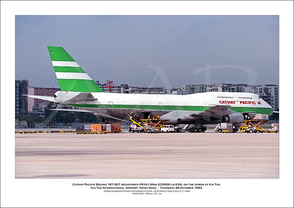 VR-HIJ- Cathay Pacific Boeing 747-367  (Msn 233929 Ln 634) - 02