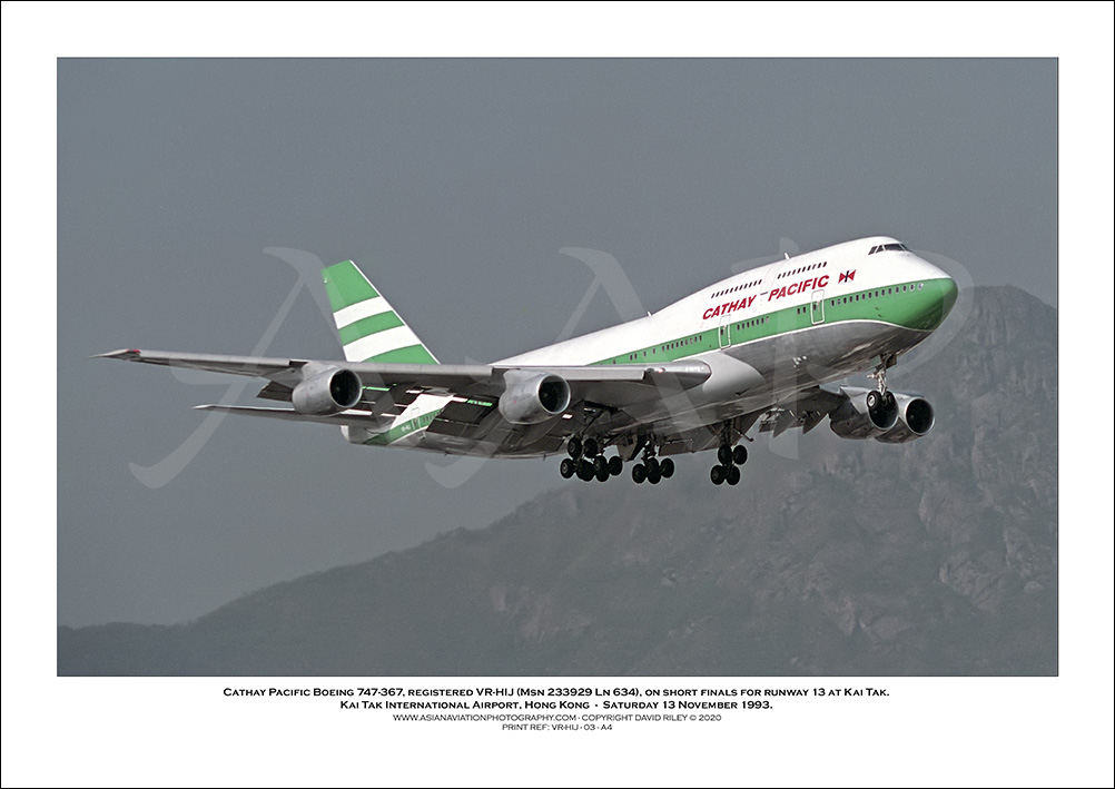 VR-HIJ- Cathay Pacific Boeing 747-367  (Msn 233929 Ln 634) - 03
