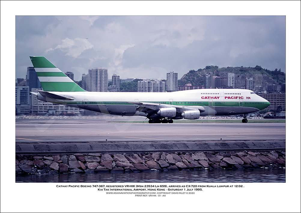 VR-HIK- Cathay Pacific Boeing 747-367  (Msn 23534 Ln 659) - 01