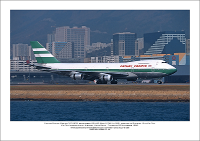 VR-HKG- Cathay Pacific Boeing 747-267B  (Msn 21746 Ln 385) - 02