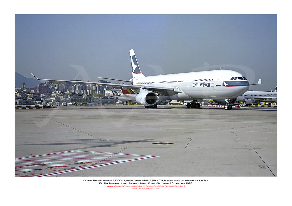 VR-HLA- Cathay Pacific Airbus A330-342  (Msn 71) - 01