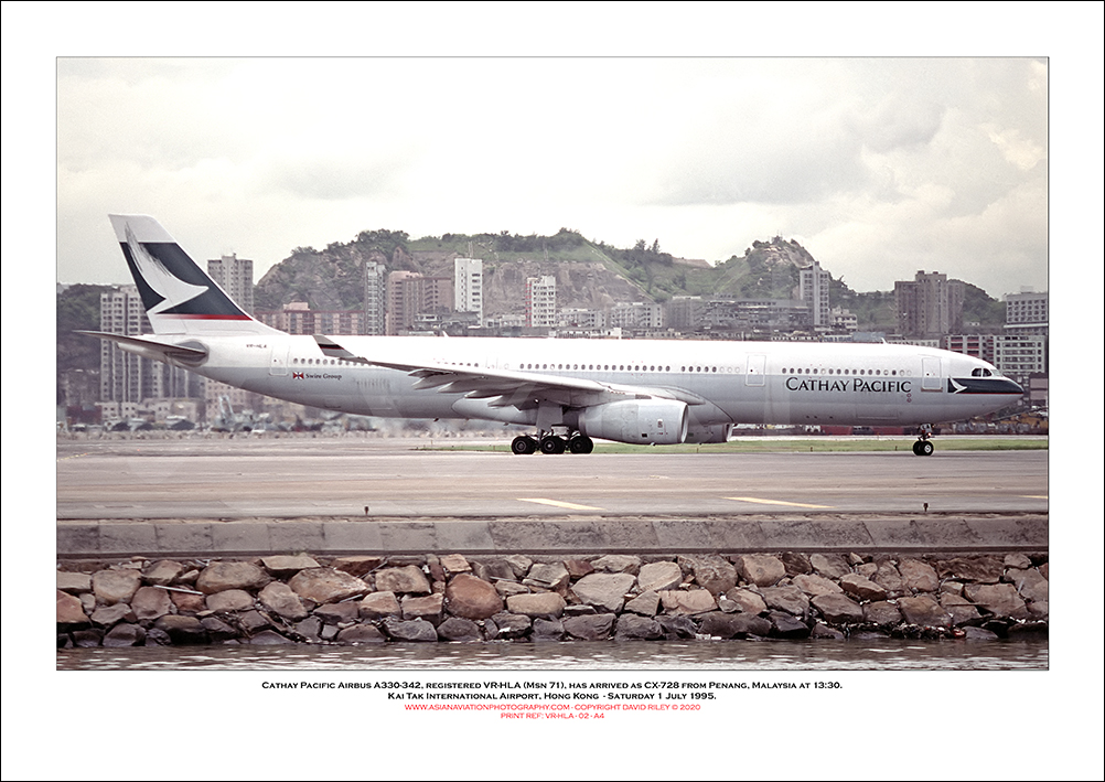 VR-HLA- Cathay Pacific Airbus A330-342  (Msn 71) - 02