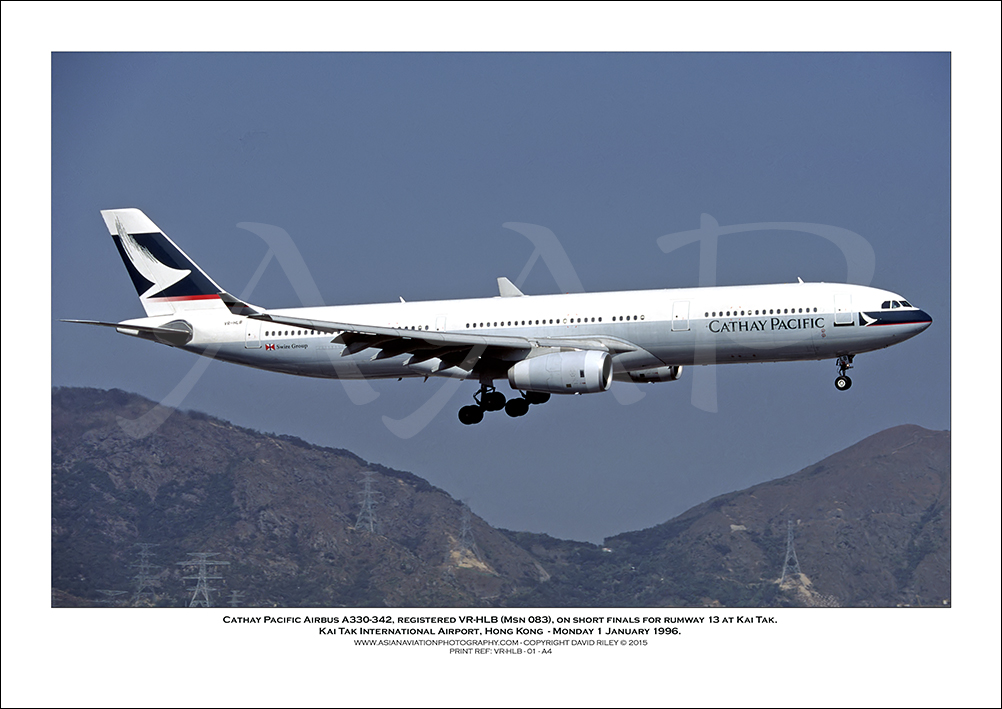 VR-HLB- Cathay Pacific Airbus A330-342  (Msn 83) - 01