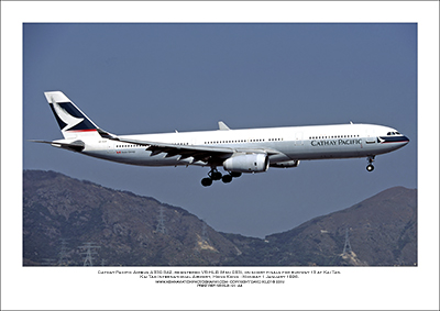 VR-HLB- Cathay Pacific Airbus A330-342  (Msn 83) - 01