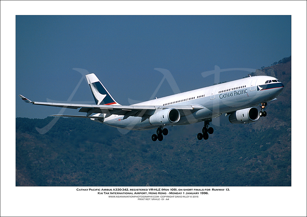 VR-HLE- Cathay Pacific Airbus A330-342  (Msn 103) - 01