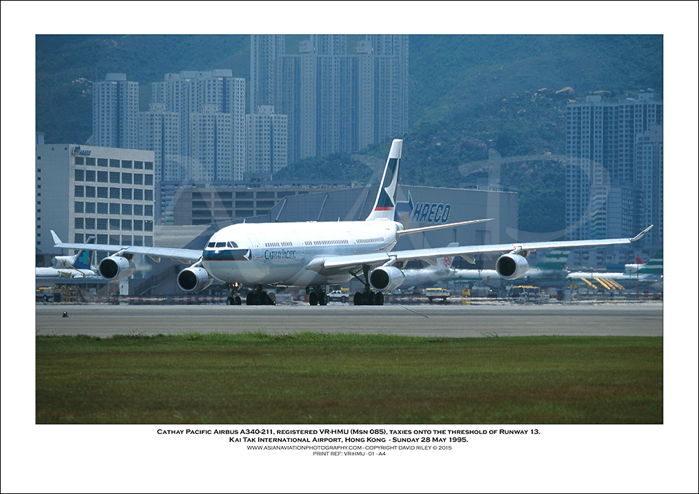 VR-HMU - Cathay Pacific Airbus A340-211  (Msn 085) - 01