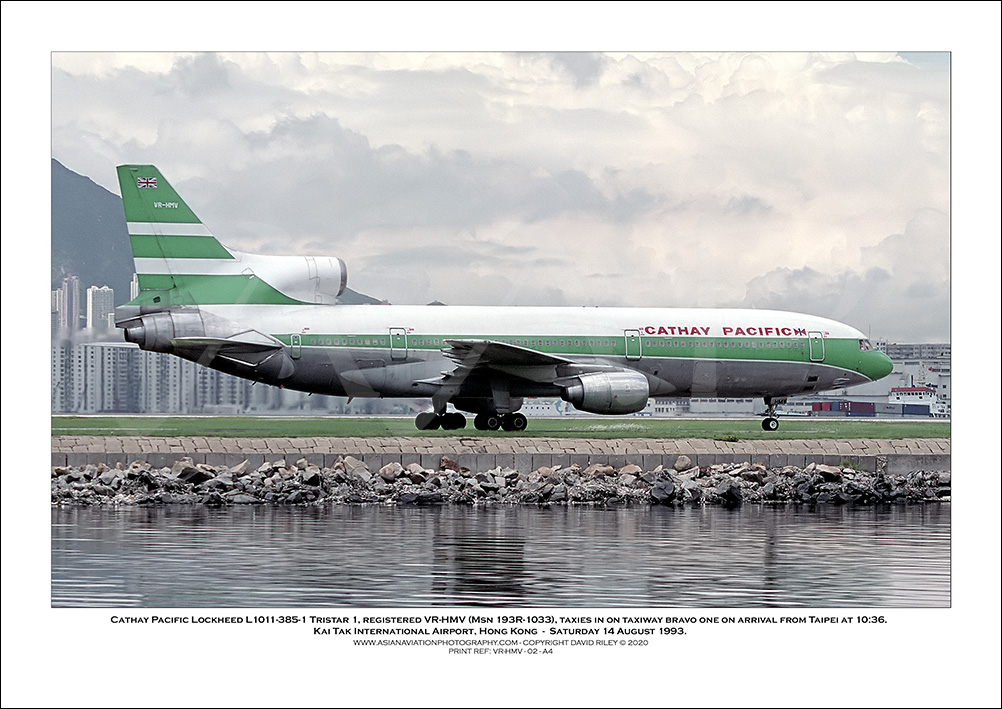 VR-HMV- Cathay Pacific  Lockheed L1011-385-1 Tristar 1  (Msn 193R-1033) - 02