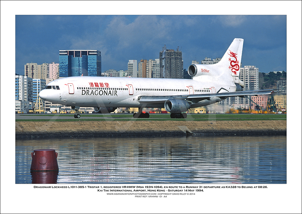 VR-HMW - Dragonair Lockheed L1011-385-1 Tristar 1  (Msn 193N-1094) - 01