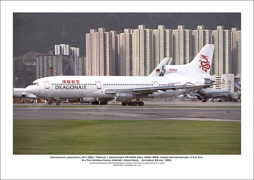 VR-HMW - Dragonair Lockheed L1011-385-1 Tristar 1  (Msn 193N-1094) - 03