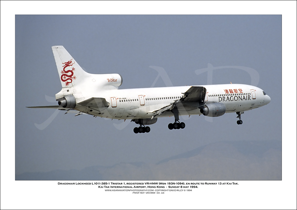 VR-HMW - Dragonair Lockheed L1011-385-1 Tristar 1  (Msn 193N-1094) - 04