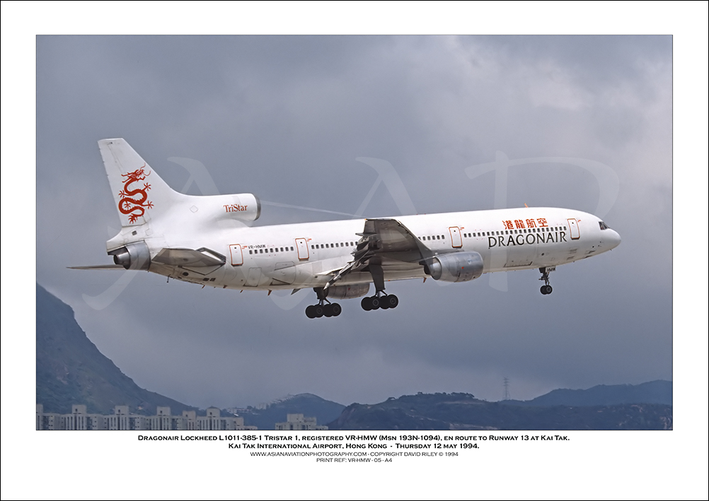 VR-HMW - Dragonair Lockheed L1011-385-1 Tristar 1  (Msn 193N-1094) - 05