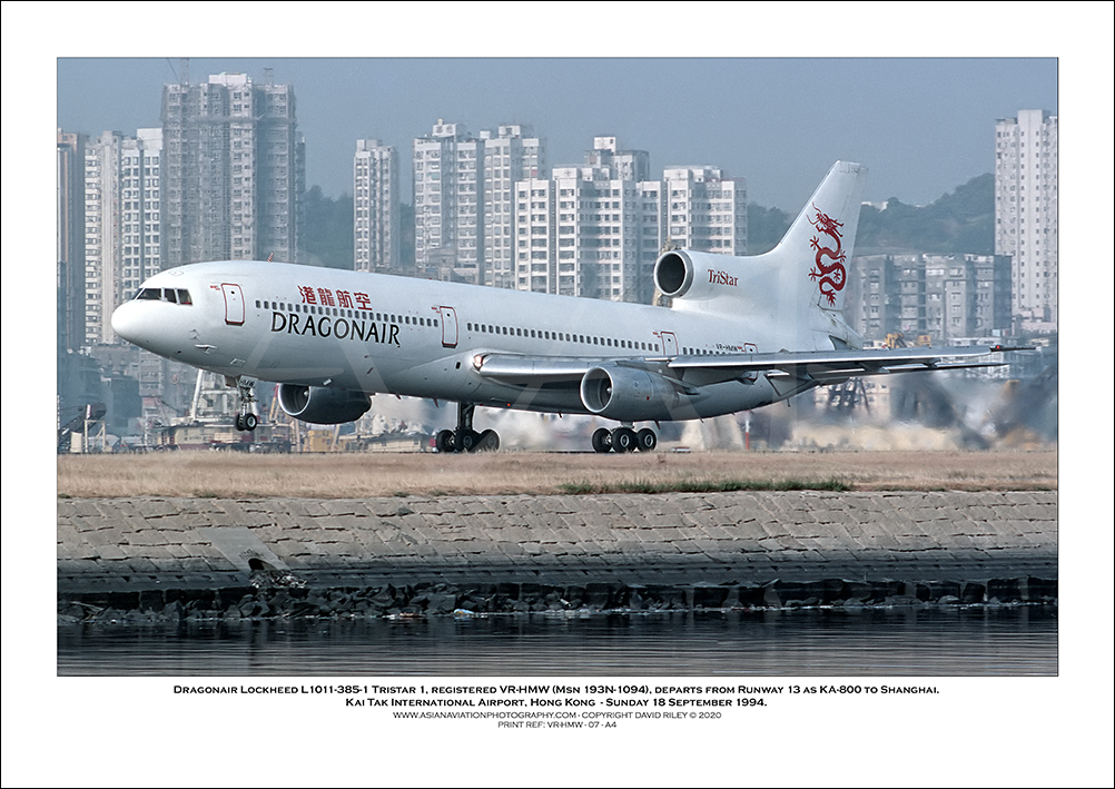 VR-HMW - Dragonair Lockheed L1011-385-1 Tristar 1  (Msn 193N-1094) - 07