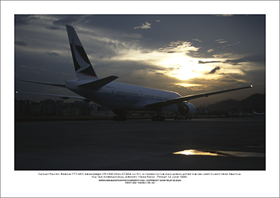 VR-HND- Cathay Pacific Boeing 777-267  (Msn 27264 Ln 31) - 03