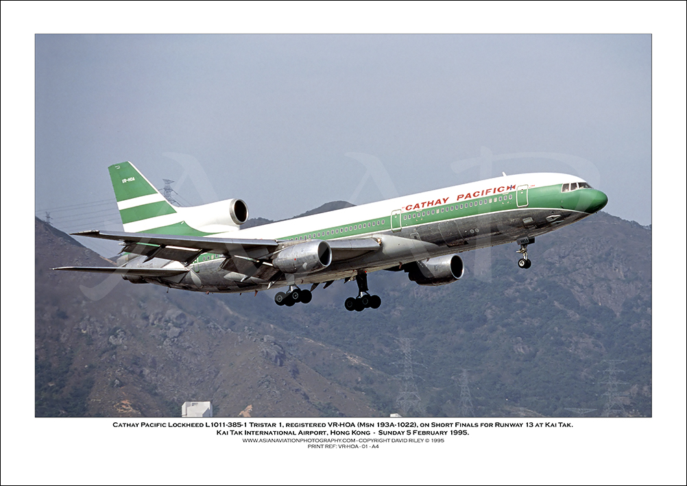 VR-HOA- Cathay Pacific  Lockheed L1011-385-1 Tristar 1 (Msn 193A-1022) - 01