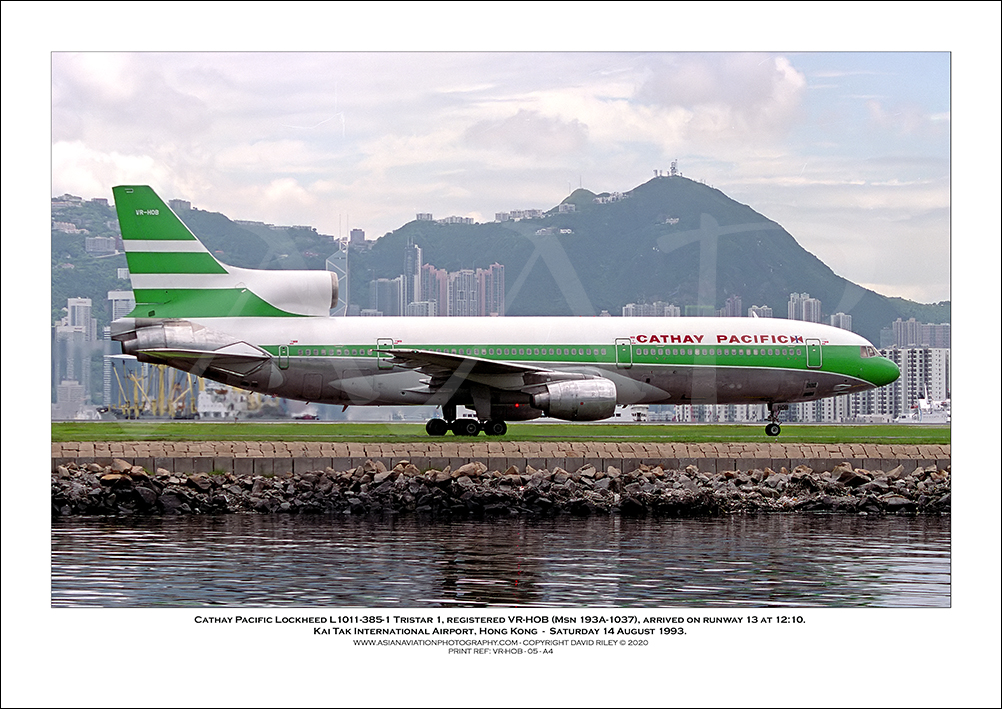 VR-HOB- Cathay Pacific  Lockheed L1011-385-1 Tristar 1 (Msn 193A-1037) - 05