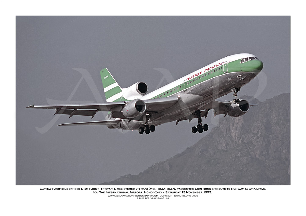 VR-HOB- Cathay Pacific  Lockheed L1011-385-1 Tristar 1 (Msn 193A-1037) - 06