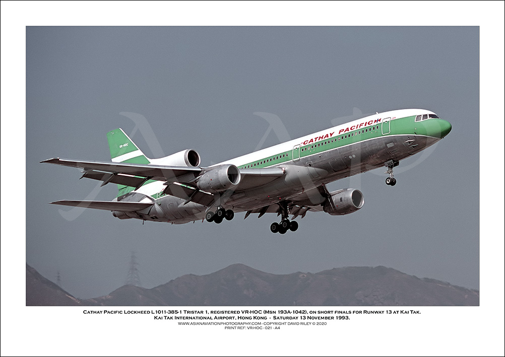 VR-HOC- Cathay Pacific  Lockheed L1011-385-1 Tristar 1 (Msn 193A-1042) - 02