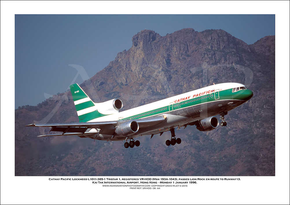 VR-HOD- Cathay Pacific  Lockheed L1011-385-1 Tristar 1 (Msn 193A-1043) - 06