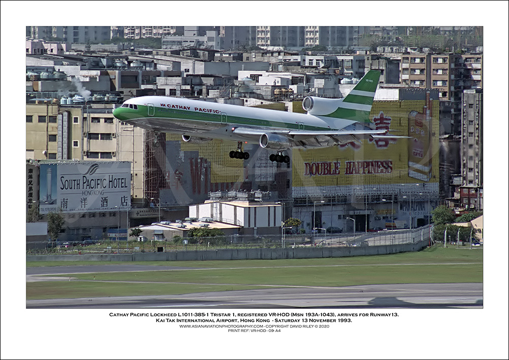 VR-HOD- Cathay Pacific  Lockheed L1011-385-1 Tristar 1 (Msn 193A-1043) - 09