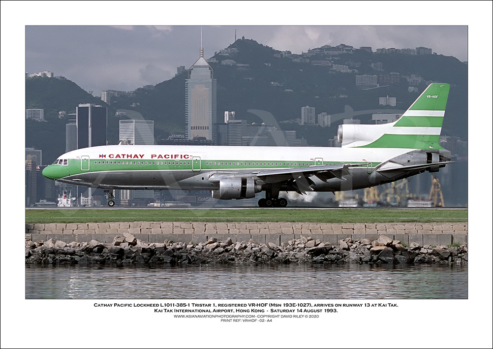 VR-HOF- Cathay Pacific  Lockheed L1011-385-1 Tristar 1 (Msn 193E-1027) - 02