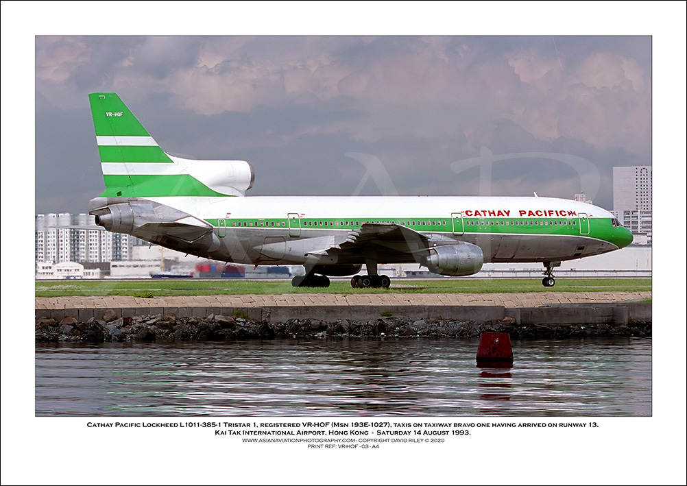VR-HOF- Cathay Pacific  Lockheed L1011-385-1 Tristar 1 (Msn 193E-1027) - 03