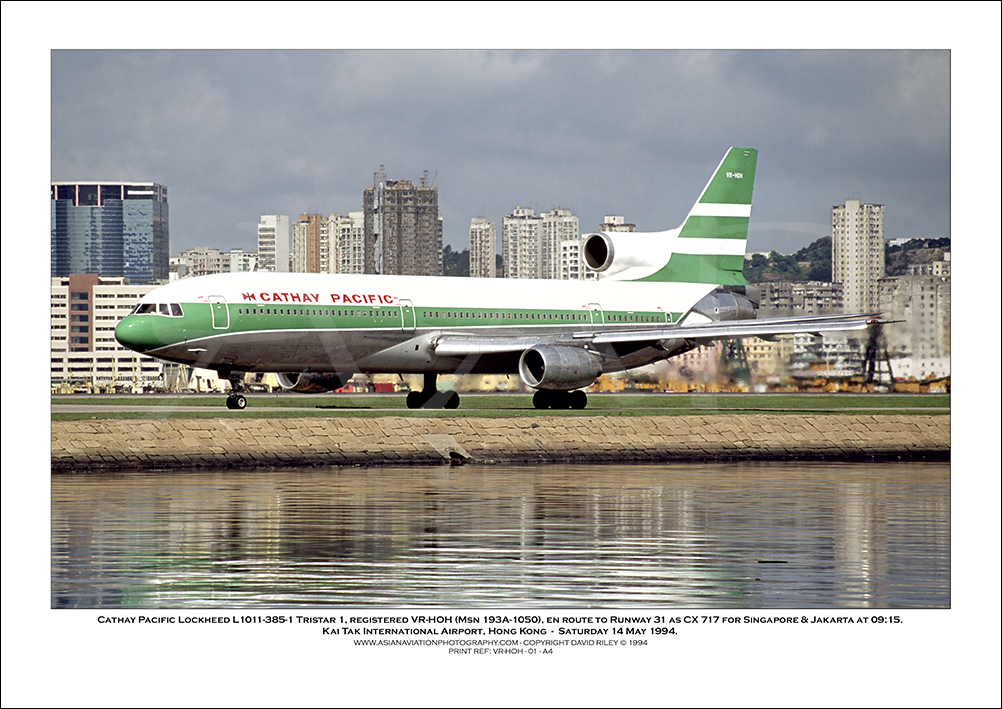 VR-HOH - Cathay Pacific  Lockheed L1011-385-1 Tristar 1 (Msn 193A-1050) - 01