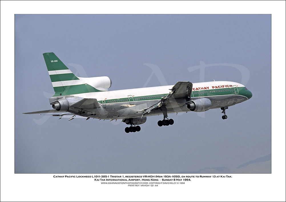 VR-HOH - Cathay Pacific  Lockheed L1011-385-1 Tristar 1 (Msn 193A-1050) - 02
