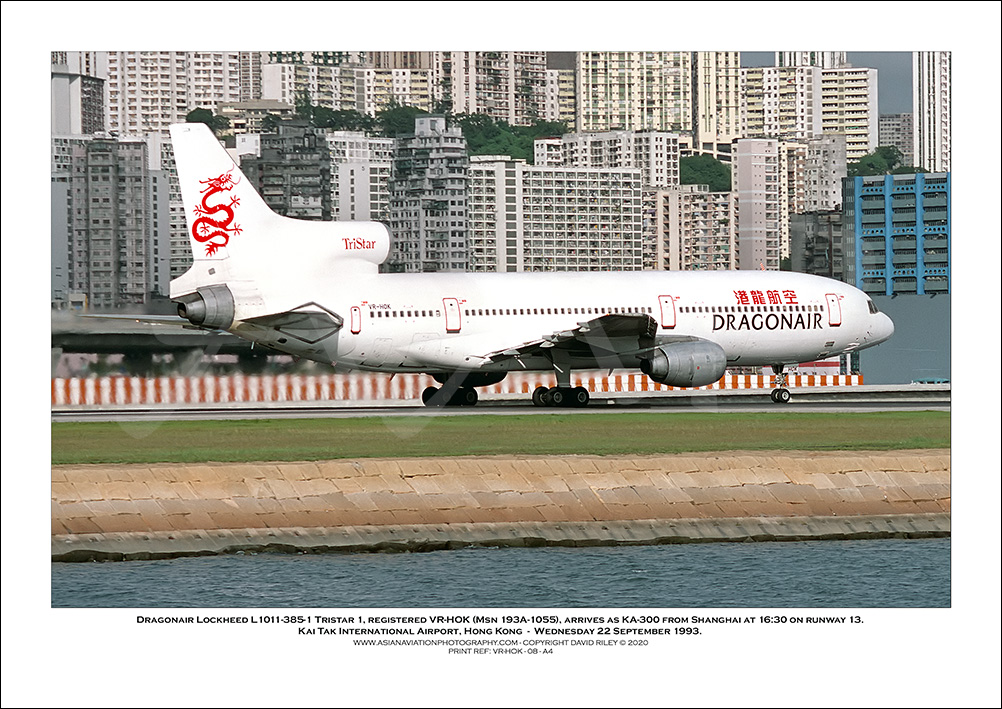 VR-HOK - Dragonair Lockheed L1011-385-1 Tristar 1  (Msn 193A-1055) - 08
