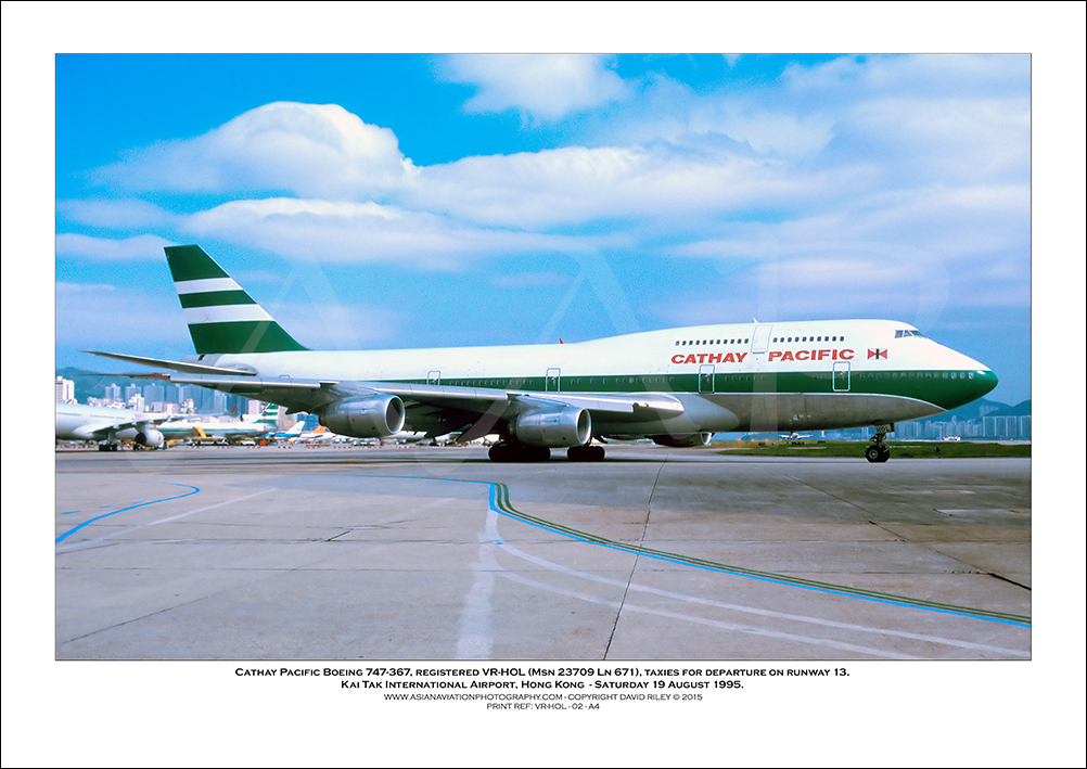 VR-HOL- Cathay Pacific Boeing 747-367  (Msn 23709 Ln 671) - 02