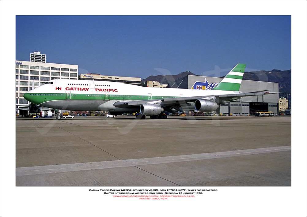 VR-HOL- Cathay Pacific Boeing 747-367  (Msn 23709 Ln 671) - 03