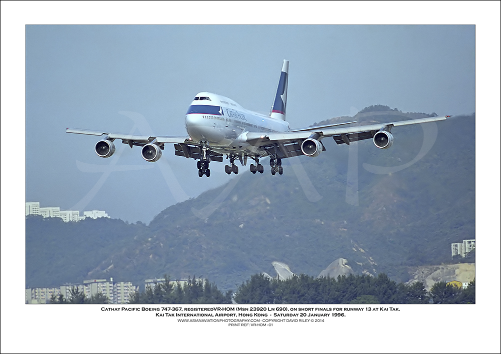 VR-HOM- Cathay Pacific Boeing 747-367  (Msn 23920 Ln 690) - 01