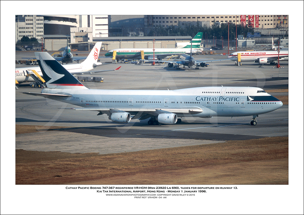 VR-HOM- Cathay Pacific Boeing 747-367  (Msn 23920 Ln 690) - 04