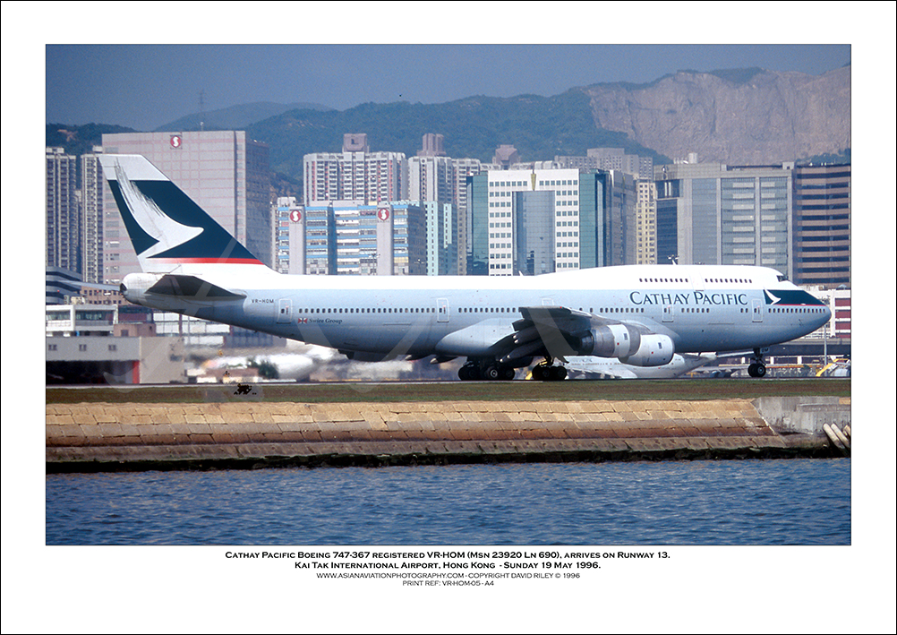 VR-HOM- Cathay Pacific Boeing 747-367  (Msn 23920 Ln 690) - 05